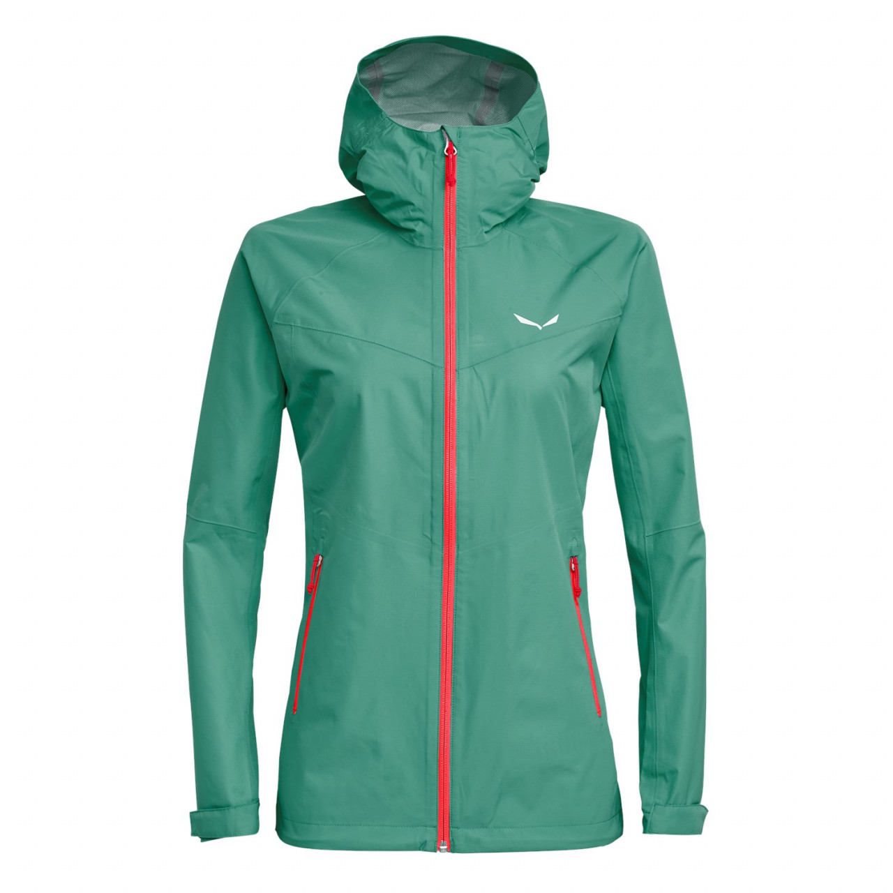 Salewa Women's Puez Aqua Powertex Hardshell Jackets Green SMQ-346701